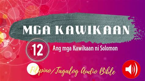 kawikaan 5 tagalog|Kawikaan 5 Parallel Bible .